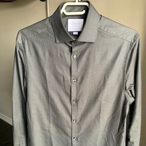 Charles Tyrwhitt Black Button Down Shirt 15/34